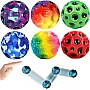Pack of 6 Space Moon Balls, Mini Jump Ball, Super High Bouncing Lightweight Jumping Ball, Bouncy Balls