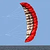 Kwasyo 2.5m Deux Ligne Parapente Cerf-Volant avec Manette 30m,Cerf-Volant pour Le Sport en Plage,Jeux de Plein air dans Le Jardin