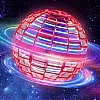 MERRYHOME Flying Ball Toys for Boys Grils: 2024 Fly Orb Cosmic Globe Boomerang Hover Ball, Hand Mini Drone, Flying Toy Fly Spinners for Kids Teens Adults Indoor Outdoor Toys (Red)