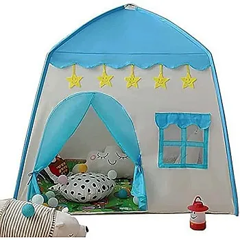Children's Folding Castle Tent (Blue)