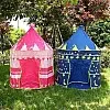 Palace Tent Spacious pyramid castle design (sleeps 2-3 children)Includes a stylish handbag for storage and travelEasy to fold and set up – at home or in the gardenDimensions: Height 135 cm x Width 105
