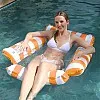 2 x water hammock, swimming mat, pool mattress, water hammock, water mattress, highlight colour water bed, more suitable for swimming pool activities