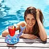 حوامل مشروبات قابلة للنفخ، حوامل أكواب شرب عائمة، عوامات شرب مضحكة لحمام السباحة، قواعد أكواب عائمة قابلة للنفخ للمشروبات، مستلزمات ألع