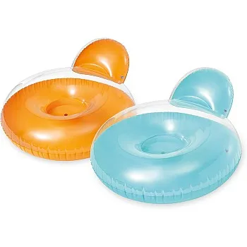 Intex Pillow-Back Lounge – Comfortable Inflatable Pool Lounger with Built-in Backrest, 1.37m x 1.22m – Relaxing Water Float for Pool & Beach