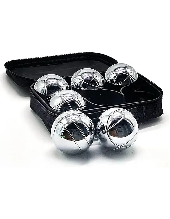 Generic Bocce Ball Set, 6 Balls (73mm, 720g Each), 1 Wooden Ball, 1 Spacer Gauge, Premium Carrying Bag, for Outdoor, Beach