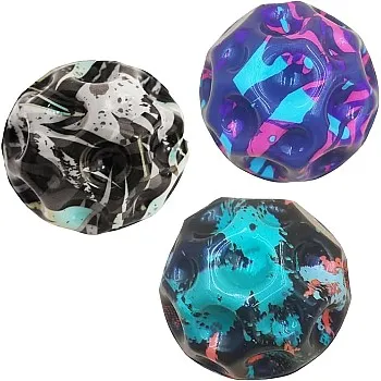 TECHGIOY 3 Pack Astro Jumping Balls, Space Balls, High Bounce, Moon Balls, Rubber Balls for High Jumping, Bouncy Balls, Kids Jumping Ball, Colorful Bouncy Balls, Bouncy Balls for Kids