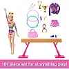Barbie Gymnastics Playset With Blonde Fashion Doll, Balance Beam, 10+ Accessories & Flip Feature
