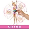 Barbie Gymnastics Playset With Blonde Fashion Doll, Balance Beam, 10+ Accessories & Flip Feature