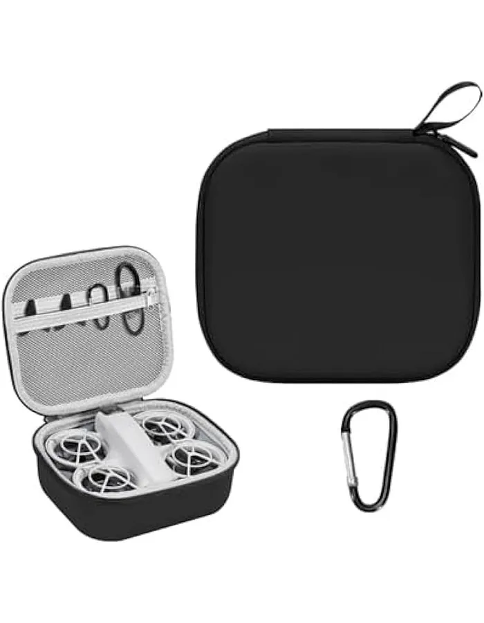 Carrying Case for DJI NEO, CENXI Portable PU Storage Bag for DJI Neo, Waterproof Hard Carrying Case for DJI Neo Accessories, Large Capacity DJI Neo Bag for DJI Neo Fly (Black)