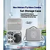 Carrying Case for DJI Neo Motion Fly More Combo, Store Neo Drone, RC Motion 3, Goggles N3, Battery Charing Hub, Spare Propellers Accessories, Grey, Travel Carrying Case