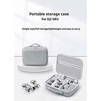 Hard Carrying Case For DJI Neo Fly More Combo, Portable Travel Hard Case Made of PU Leather, Waterproof, Shock-Resistant Storage Case Bag for DJI NEO Drone & Accessories