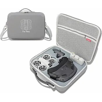 Hard Carrying Case for DJI Neo Fly More Combo, Drone Goggles N3, RC Motion 3 Controller Accessories (Grey)