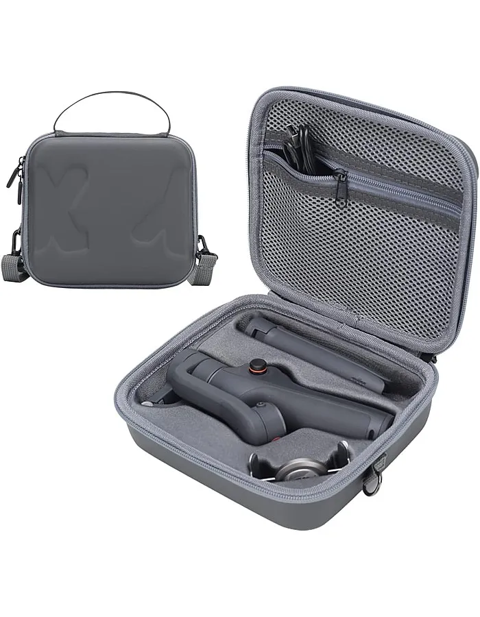 NALACAL Travel Case for DJI OM 6 - Portable Storage Bag, Hardshell Carrying Case Fits DJI Osmo Mobile 6 Smartphone Gimbal Stabilizer and Accessories, Waterproof and Durable (Grey)