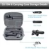 NALACAL Travel Case for DJI OM 6 - Portable Storage Bag, Hardshell Carrying Case Fits DJI Osmo Mobile 6 Smartphone Gimbal Stabilizer and Accessories, Waterproof and Durable (Grey)
