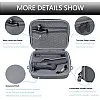 NALACAL Travel Case for DJI OM 6 - Portable Storage Bag, Hardshell Carrying Case Fits DJI Osmo Mobile 6 Smartphone Gimbal Stabilizer and Accessories, Waterproof and Durable (Grey)
