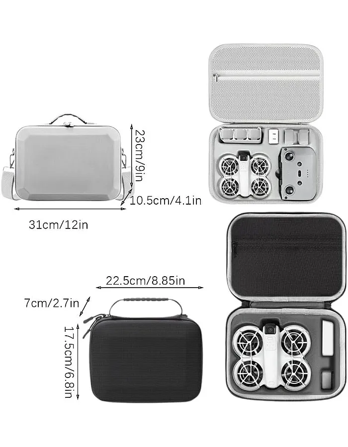 OSHIMA Carrying Case for DJI Neo, Portable Carrying Protective Bag for DJI Neo Fly More Combo Accessories, Hard Travel Case for DJI Neo Case, Compatible with RC-N3 Remote Controller Charging Hub