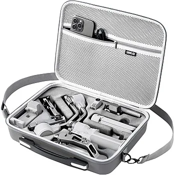 RS 4 Mini Carrying Case, Portable PU Leather Storage Case Travel Shoulder Bag for DJI Ronin RS4 Mini Gimbal Stabilizer and Accessories