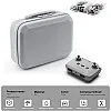eWINNER Multifunctional Carrying Case for DJI NEO/Portable PU Storage Protective Bag for DJI Neo Fly More Combo Accessories/Holds RC-N3 Remote Controller/Neo Intelligent Flight Battery & Accessories
