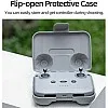 fashion mania Hard Storage Bag for DJI RC-N3/N2/N1 Carrying Case for DJI Flip/Air 3S/Neo Remote Control Protector Shock Absorption Drop Resistant Protective Case with Shoulder Strap, grey