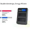 ARCHE Lp-E10 Lpe10 Lcd Dual Usb Charger For [Canon Eos 1100D 1200D 1300D 2000D Kiss X50 Kiss X70 Rebel T3 Rebel T5 Rebel T6 Rebel T7]