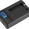 Goshyda NP-FW50 Camera Battery, LCD Single Charger, for Sony Alpha A6000 A6300 A6500 A7r A7, 600mAh Replacement Batteries