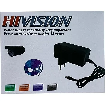 Hivision DL-1220 Power Adapter:12V 2A Universal Charger for Various Electronic Devices Smart Protection Shield for Devices