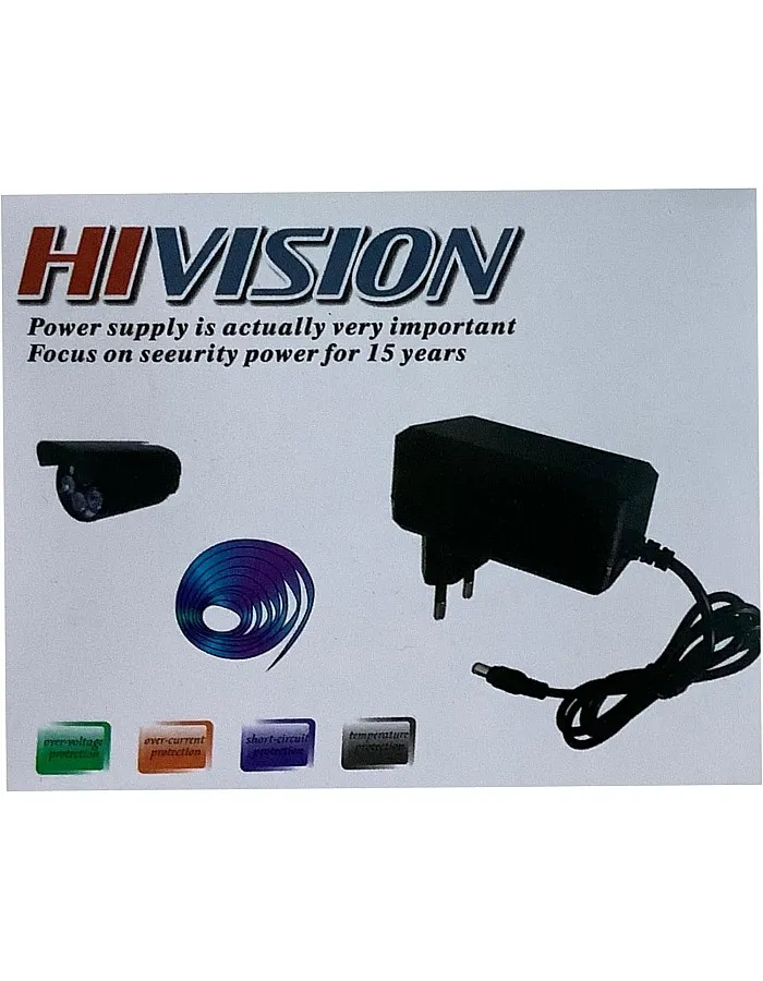 Hivision DL-1220 Power Adapter:12V 2A Universal Charger for Various Electronic Devices Smart Protection Shield for Devices