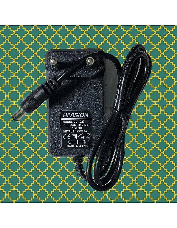 Hivision DL-1220 Power Adapter:12V 2A Universal Charger for Various Electronic Devices Smart Protection Shield for Devices