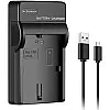 LP-E10 Battery Charger LC-E10 LC-E10C LC-E10E Compatible with Canon EOS Rebel T3, T5, T6, T7, EOS Kiss X50, X70, X80, X90, EOS 1100D, 1200D, 1300D, 1500D, 3000D(Not for T3i T5i T6i T6s T7i)