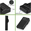 LP-E10 Battery Charger LC-E10 LC-E10C LC-E10E Compatible with Canon EOS Rebel T3, T5, T6, T7, EOS Kiss X50, X70, X80, X90, EOS 1100D, 1200D, 1300D, 1500D, 3000D(Not for T3i T5i T6i T6s T7i)