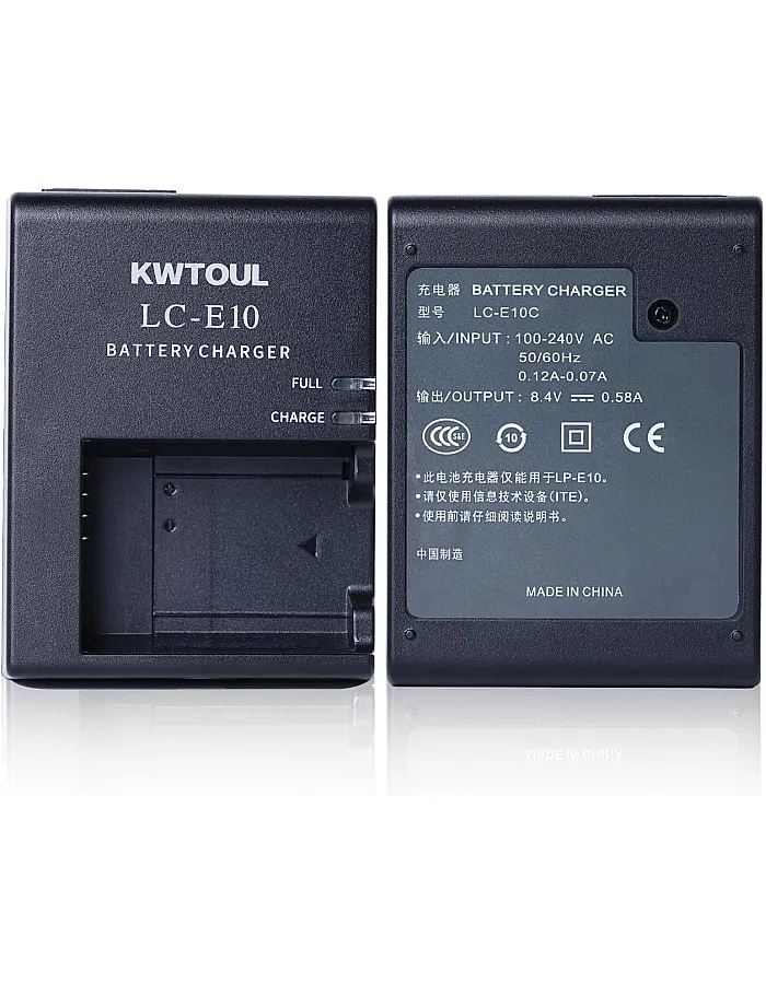 LP-E10 Battery Charger LC-E10C LC-E10 LC-E10E Charger Compatible with Canon EOS Rebel T7,T6,T5,T3,T100,EOS 4000D,3000D,2000D,1500D,1300D,1200D,1100D ,Kiss X5 0,X70,X80,X90