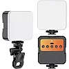 KRLZ LED Video Light Camera Light Laptop Light for Zoom Meeting Photography Lighting 100 LED Beads with Clip Dimmable and Rechargeable for Camera Selfie Stick Tripod Laptop Cellphone