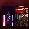 Magnetic Handheld Tube Lights, 0.6ft Small LED Video Light Wand, 2600mAh Rechargeable Battery, 2500-9900K Dimmable 360° Full RGB Light Bar Photography Vlog TIK Tok CRI 96+