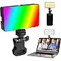 Selfie Fill Light, LED Camera Light, Photography Lighting Rechargeable 2700-6500K Portable Clip on for Tablet/Laptop/TikTok/Video/Desktop Filming/Studio Shooting