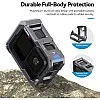 TELESIN Upgraded Aluminum Alloy Cage Frame Housing for Go Pro 13 12 11 10 9 Black, Supports Go Pro 13 Quick-Release System & Magnetic Charging, with 1/4" Thread & Cold Shoe for Video Light Microphone