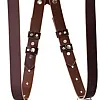GenPro Brown Double Genuine Leather Strap: add a touch of style to your photography experience with this dual leather strap, which lets you carry two cameras safely and stylishly. (Model: brown S002)