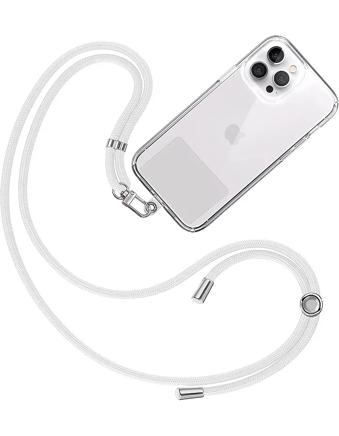 Mobile Phone Lanyard, Universal Neck Strap with Grip Pad for Hanging Mobile Phones, Mobile Phone Carabiner Strap with Grip Patch, Mobile Phone Case Lanyard