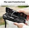 Travel Waterproof Case for Dji Osmo Pocket 3 Creator Combo Accessories, with 3 Magnetic Cpl/Nd Filter Storage Slots and 2 Storage Card Slots, with Wrist Strap (Black)
