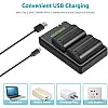 NEEWER EN-EL15 Battery Charger Kit Compatible with Nikon Z5, Z6, Z6 II, Z7, Z7II, D780, D850, D7500, 1V1, D500, D750, D800, D7000, D7100, D7200 (2 Pieces, 2100 mAh).), not compatible with Z. 8 UK