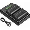 NEEWER EN-EL15 Battery Charger Kit Compatible with Nikon Z5, Z6, Z6 II, Z7, Z7II, D780, D850, D7500, 1V1, D500, D750, D800, D7000, D7100, D7200 (2 Pieces, 2100 mAh).), not compatible with Z. 8 UK