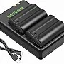NEEWER EN-EL15 Battery Charger Kit Compatible with Nikon Z5, Z6, Z6 II, Z7, Z7II, D780, D850, D7500, 1V1, D500, D750, D800, D7000, D7100, D7200 (2 Pieces, 2100 mAh).), not compatible with Z. 8 UK