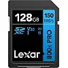 Lexar 128GB High-Performance 800x PRO SDXC UHS-I Memory Card, C10, U3, V30, 4K UHD Video, Up to 150MB/s Read, for Point-and-Shoot & Mid-Range DSLR Cameras, HD Camcorders (LSD0800P128G-BNNNU)