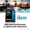 Lexar 128GB High-Performance 800x PRO SDXC UHS-I Memory Card, C10, U3, V30, 4K UHD Video, Up to 150MB/s Read, for Point-and-Shoot & Mid-Range DSLR Cameras, HD Camcorders (LSD0800P128G-BNNNU)