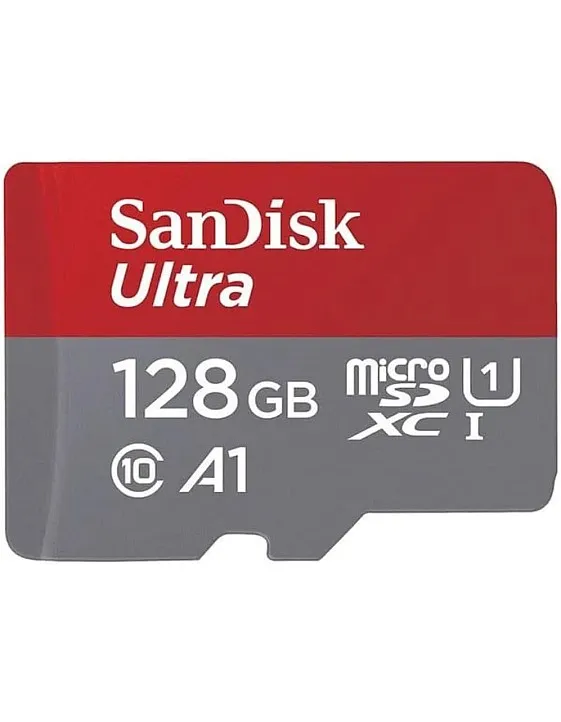 SanDisk Ultra UHS I 128GB MicroSD Card 140MB/s R, for Smartphones, 10 Y Warranty