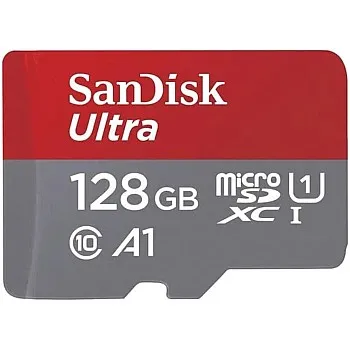 SanDisk Ultra UHS I 128GB MicroSD Card 140MB/s R, for Smartphones, 10 Y Warranty