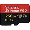 SanDisk microSDXC 256GB Extreme PRO SDSQXCD-256G-GN6MA R: 200MB/s W: 140MB/s UHS-I U3 V30 4K Ultra HD A2 Compatible with SD Adapter Included