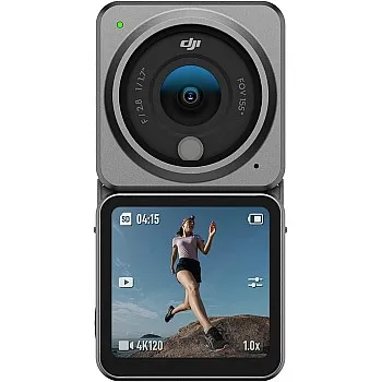 DJI Action 2 Dual-Screen Combo WITHOUT Magnetic Protective Case, 4K Action Camera with Dual OLED Touchscreens, 155° FOV, Magnetic Attachments, Stabilization Technology, Underwater Camera Ideal