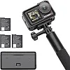 DJI Osmo Action 5 Pro Pack Adventure: Sports Camera, Sensor 1/1.3", Battery Increased to 12 h with 3 Batteries, Stabilization, 2 OLED Touch Screens, Action Camera for Travel and Vlogs