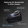 DJI Osmo Action 5 Pro Pack Adventure: Sports Camera, Sensor 1/1.3", Battery Increased to 12 h with 3 Batteries, Stabilization, 2 OLED Touch Screens, Action Camera for Travel and Vlogs
