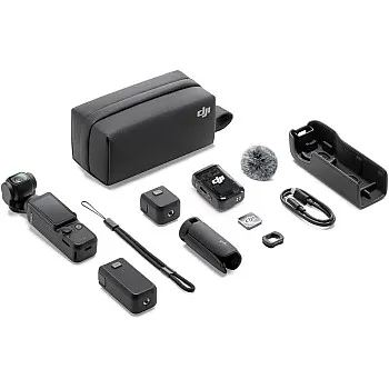 DJI Osmo Pocket 3 Creator Combo Kit: 4K/120fps Gimbal Camera with 1-Inch Sensor, ActiveTrack 6.0, DJI Mic 2, and Enhanced Stabilization